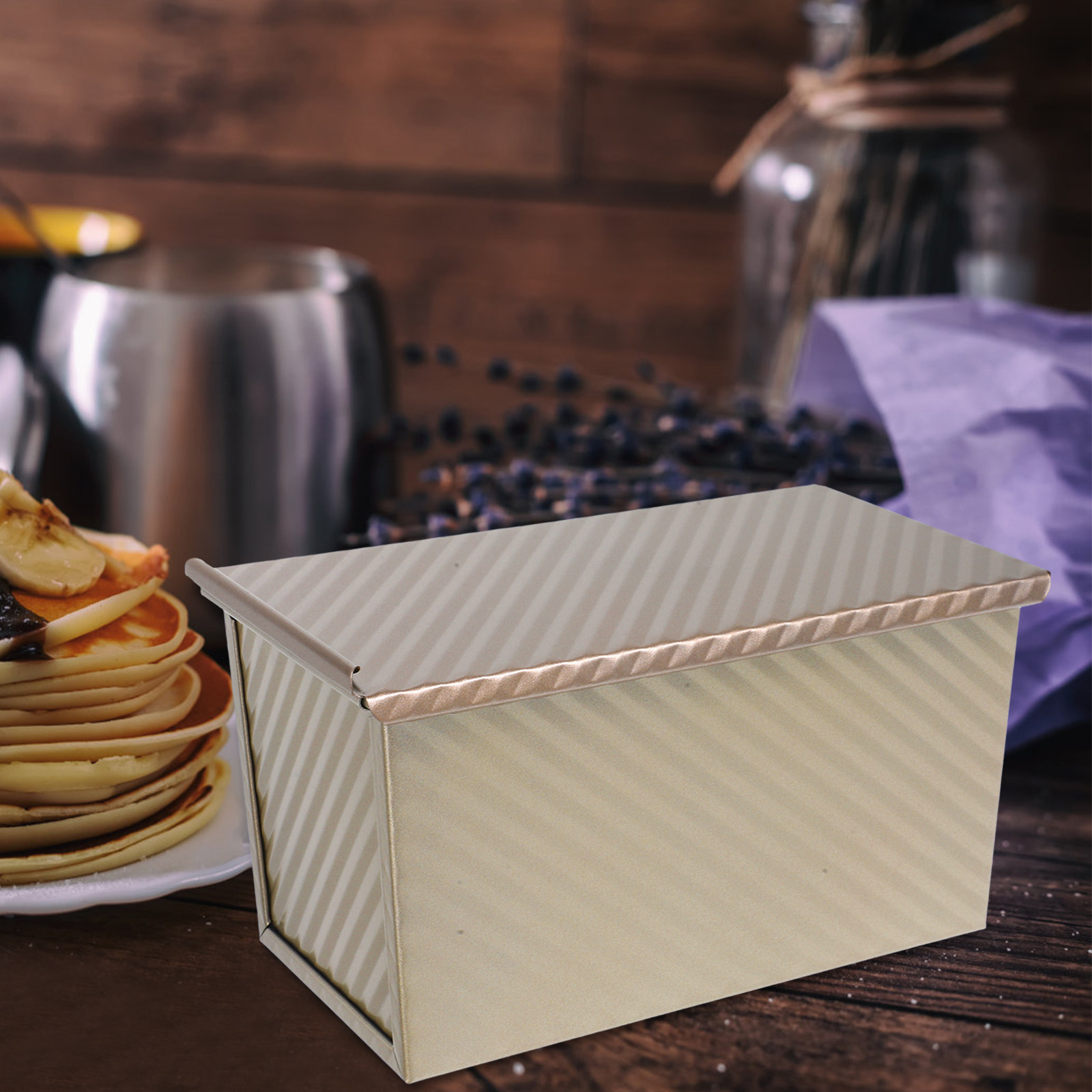 Kitchen Baking Pans - Stampo per Pane in Metallo Rettangolare