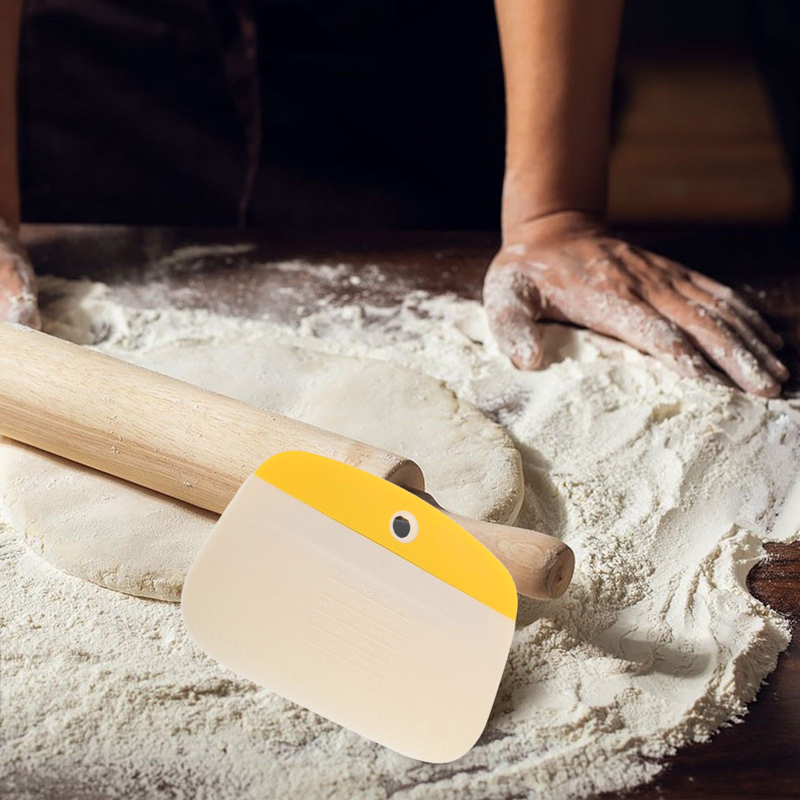 Bench Scraper Dough - 2 Raschietti per Impasto da Forno,