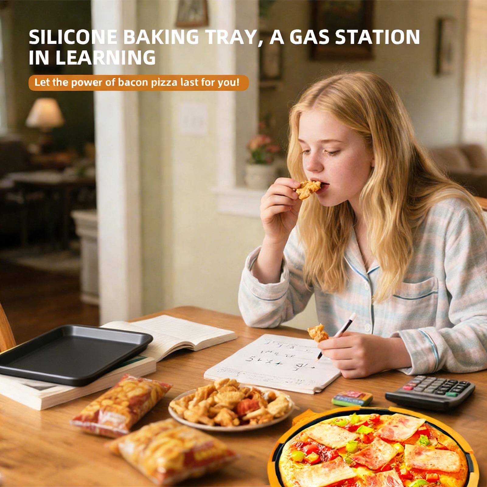 Kitchen Baking Pans - Piastra per Pizza a Riscaldamento Rapido