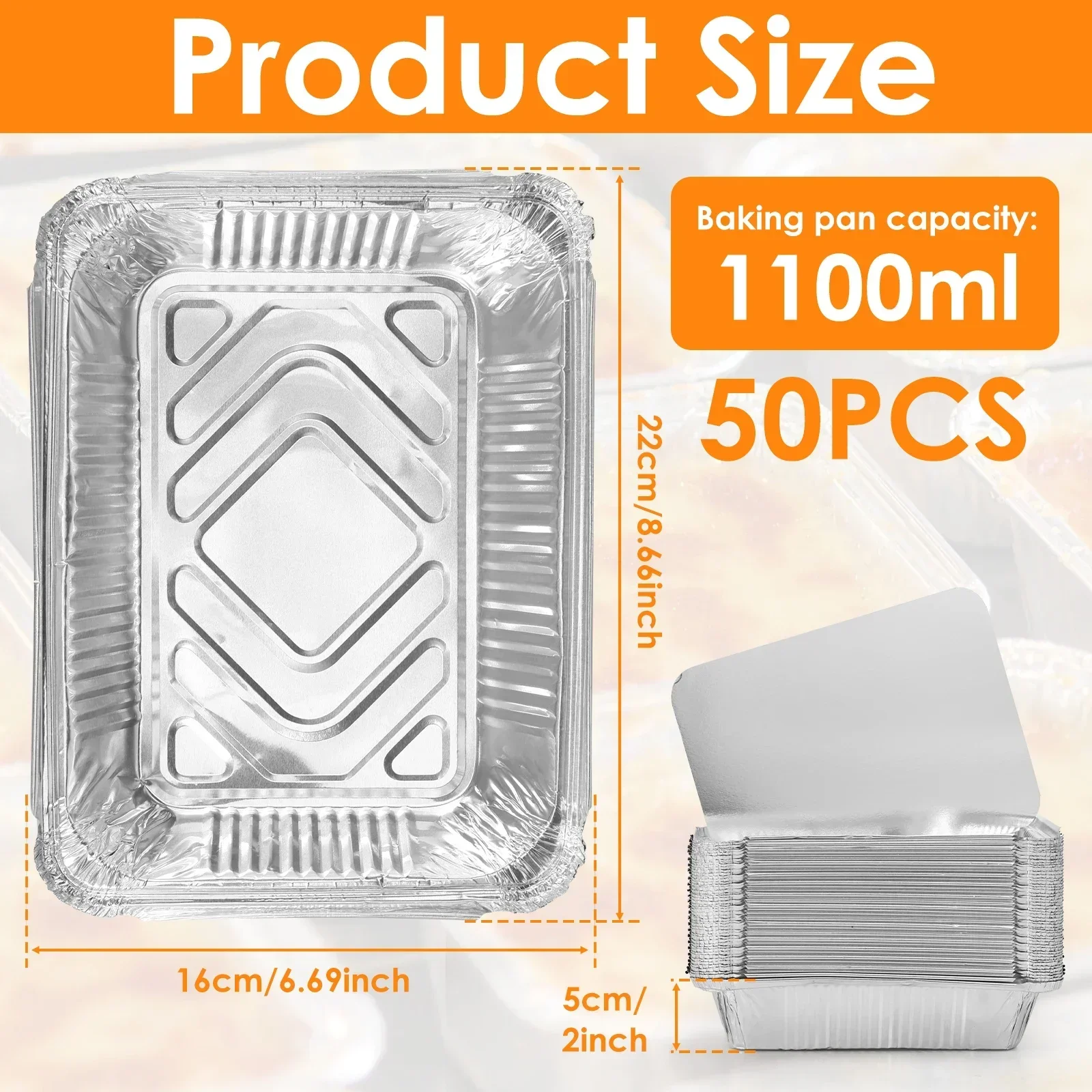 Kitchen Baking Tray Set - 50/100 pezzi vassoi in foglio di