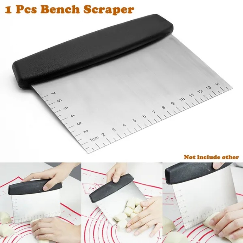 Bench Scraper Dough - 1 Pz Panca In Acciaio Inox