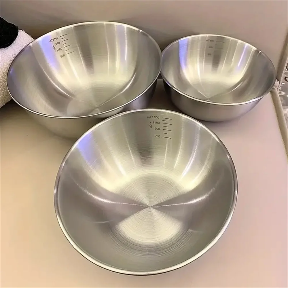 Stand Mixer Bowl - Set di 3 Ciotole in Acciaio