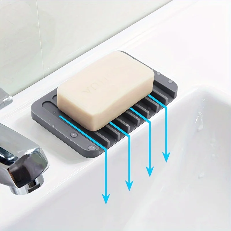 Kitchen Baking Tins - Nuovo Portasapone in Silicone con Drenaggio,
