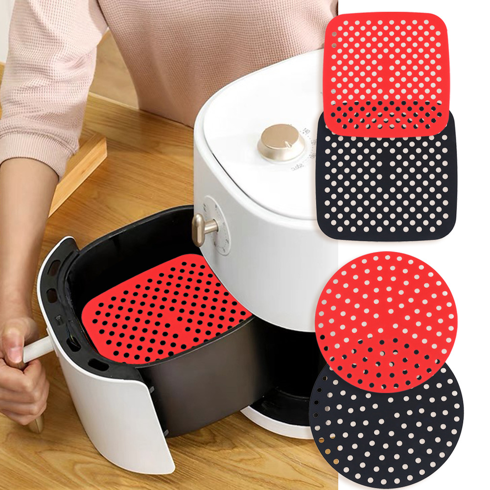 Kitchen Baking Ware - Tappetino in silicone riutilizzabile per friggitrice