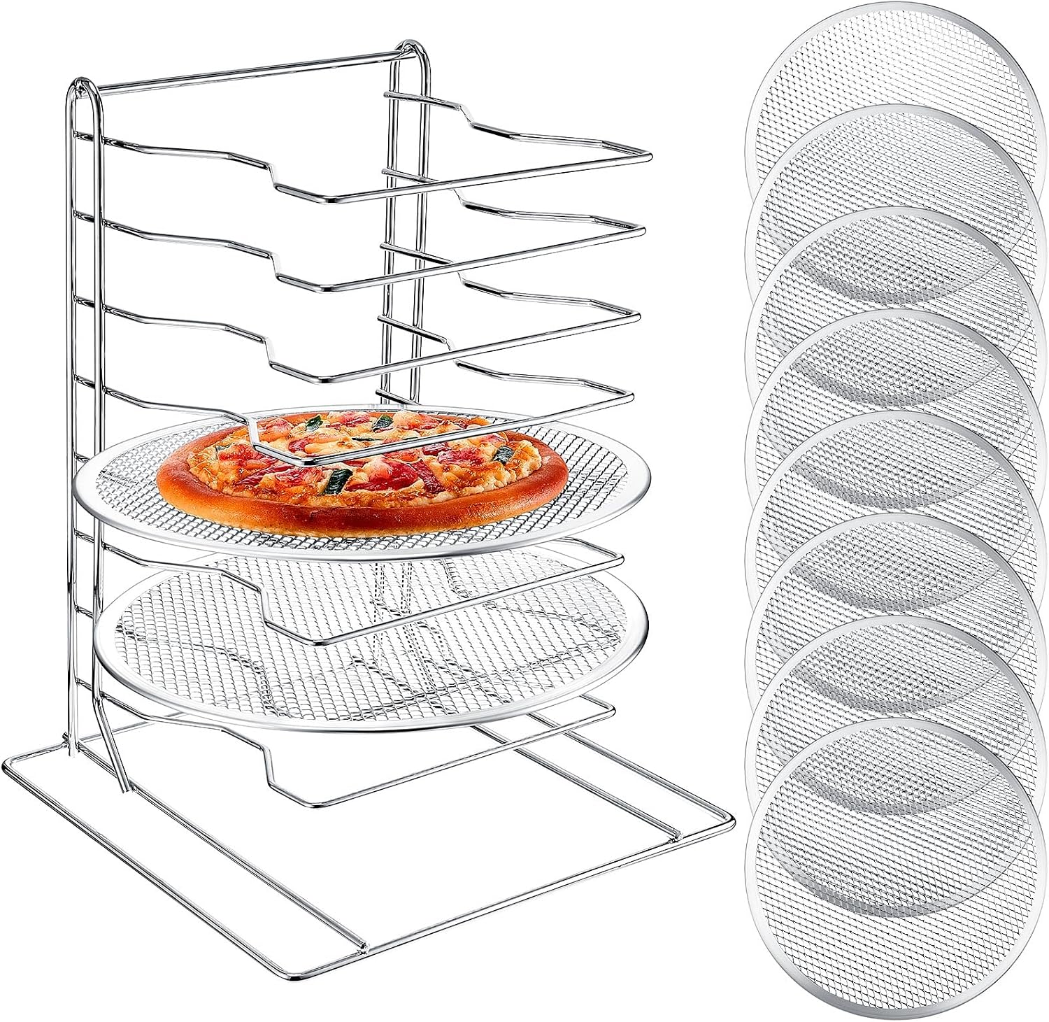 Supporto per pizza a 8 livelli - Kitchen Baking Pans recensione e prezzo