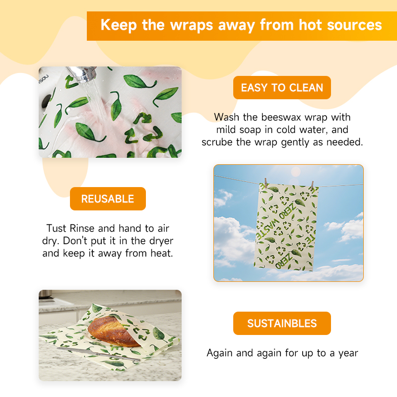 3 Pezzi di Panno in Cera d'Api - Kitchen Baking Cloth recensione e prezzo