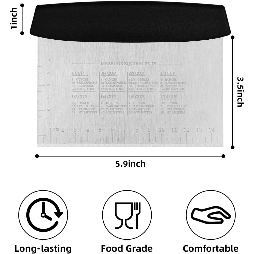 Set di 2 Raschietti e Taglieri - Bench Scraper Dough recensione e prezzo