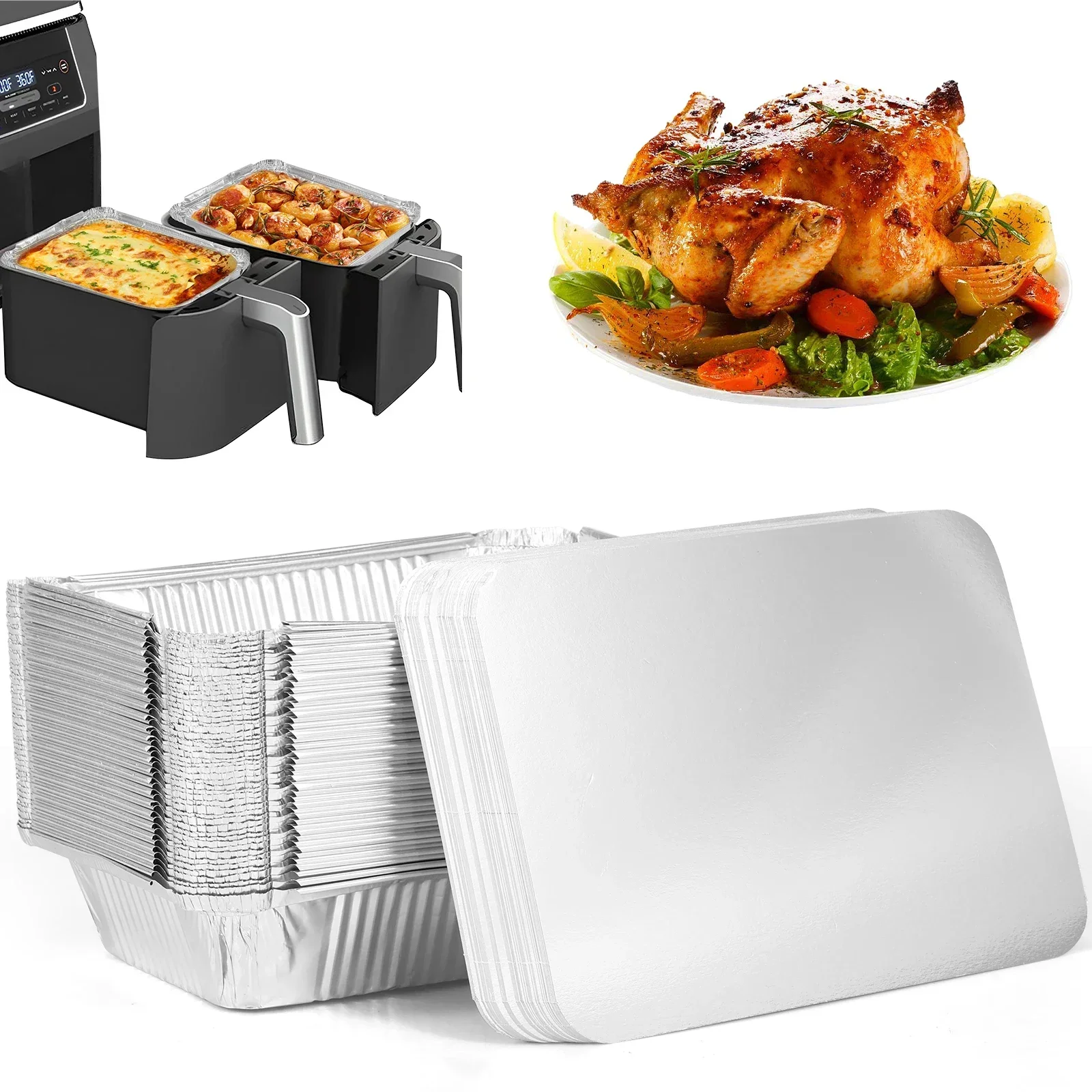 50/100 pezzi vassoi in foglio  - Kitchen Baking Tray Set recensione e prezzo